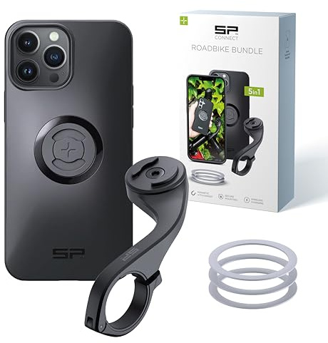 SP CONNECT Road Bike Bundle | SPC+ | für iPhone 13 Pro Max/12 Pro Max | Handyhalter für Road Bike| Fahrrad Handy Halterung Gadget