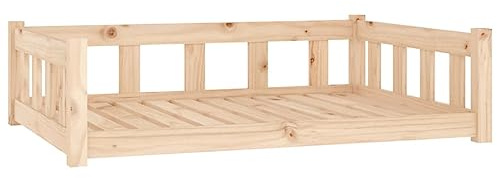 vidaXL Hundebett 105,5x75,5x28 cm Massivholz Kiefer