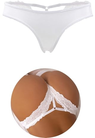 ohmydear String Femme Sexy Chic Culotte Dentelle Tanga Slips Grande Taille Transparent Culottes et Slips Lingerie et vêtements Tenue Hot sous Vetements