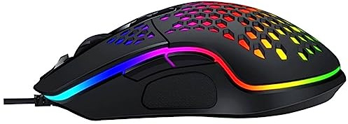 Mikikit 1pezzi Mouse Cavo Per Computer Mouse Cablato Per Gioco Da Gioco Posizionamento Alta Velocità Ergonomico Antiscivolo e Resistente All Usura Per Laptop e Desktop Pratico Per Computer