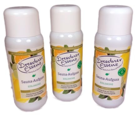 Set di 3 infusi per sauna, limone, 3 x 250 ml