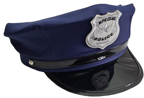 Einkaufszauber Polizei Mütze American Style Blau