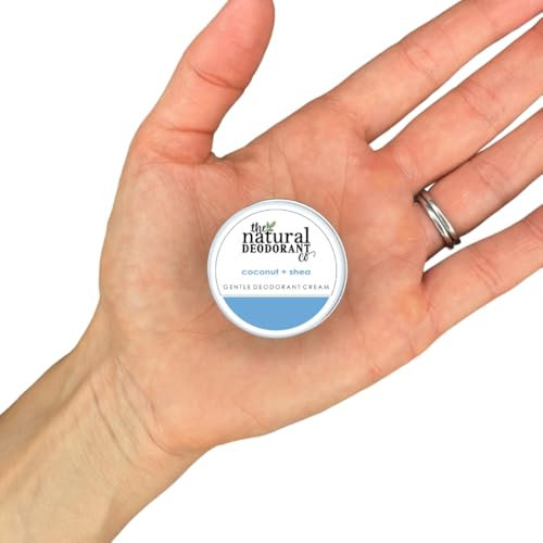 The Natural Deodorant Co. Mini/Sample Size 10g, Coconut & Shea Gentle Deo Cream, Lasts 10 Days, All Day Protection