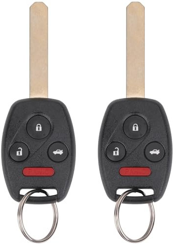 Vurkcy Key Fob Replacement for 2003-2007 Honda Accord Car Keyless Entry Remote Control,OUCG8D-380H-A 35111-SHJ-305,4 Buttons, 2Pcs