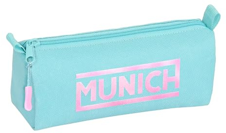 MUNICH SKY - Portatodo con cremallera y compartimiento, Estuche Infantil, Estuche Niño, Ideal para Niños en Edad Escolar, Cómodo y Versátil, Calidad y Resistencia, 21x7x8 cm, Color