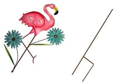 FUNOMOCYA Garten Flamingo Stake Aus Eisen Für Außenbereich Installieren Transportieren Flamingo Ornament Für Dekoration