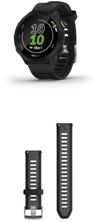Garmin Forerunner 55 - Orologio GPS da Corsa con Display a Colori Always-On da 1.04 e Cinturino Rapido da Cambiare