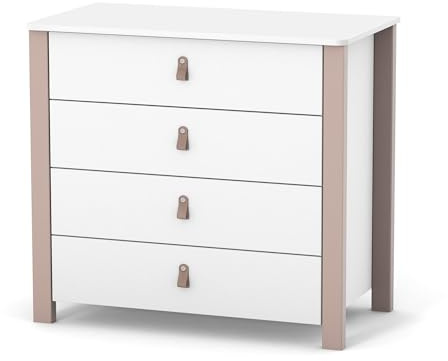 Veres Monaco 900 barnbyrå (90 cm) (vit cappuccino)