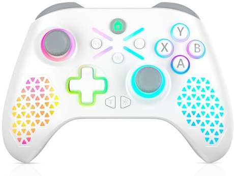 Nonbliep Controlador con cable para controlador de PS5, controlador de juegos para PlayStation 5, PS5, PS4, PC, con doble vibración, compatible con Turbo, Marco, Multi Touch Pad, conector de audio de