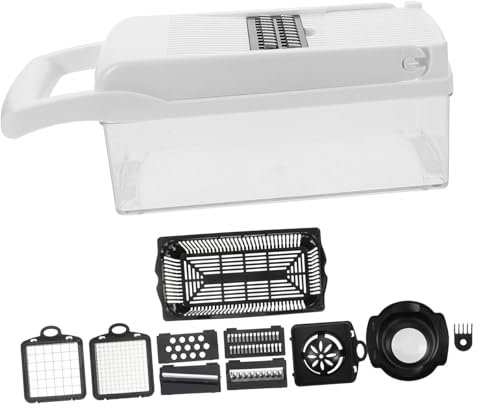 Ciieeo Cortador de Verduras Multifuncional y Diseño Ergonómico Compacto Cuchillas de Acero Inoxidable 420 para Corte Rápido y Uniforme en Cocina