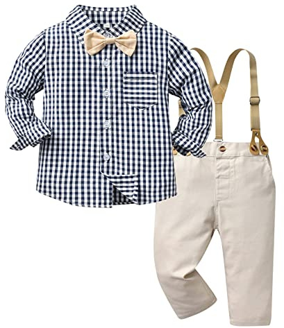 Chándal para niños, traje de jogging para niños, deportes, niños pequeños, manga larga, estampado a cuadros, camiseta de tops, pantalones para niños, ropa deportiva, traje de verano, D, 4-5 años