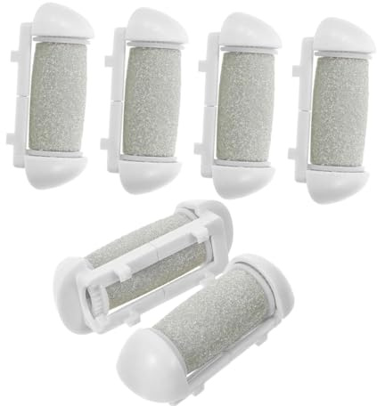 Hohopeti 6 Pcs Têtes de Rechange pour Racloir Pied Électrique en Plastique, Facile à Remplacer, pour Pédicure et Exfoliation des Callosités Sèches