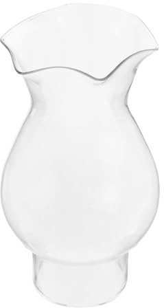 MOBUTOFU Paralume in Vetro Trasparente per Lampada a Olio e Cherosene, Diametro 3 Cm, Stile Vintage Retrò Bordi Arrotondati, Adatto per Lanterne a Cherosene da Interno e Decorazione