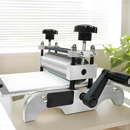 Máquina de grabado para impresión - Prensa plana manual con altura de rodillo ajustable para exhibiciones decorativas y placas de libros de impresión