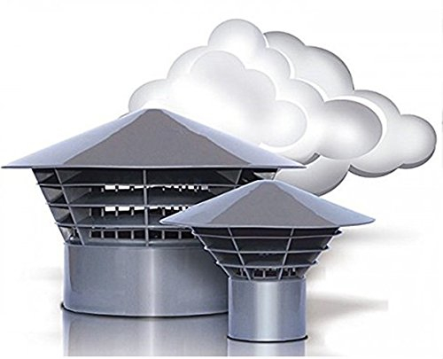 Capricorn - Chapeau de ventilation pour évent de fosse septique, fosse toutes eaux, micro-station, diam 160 mm