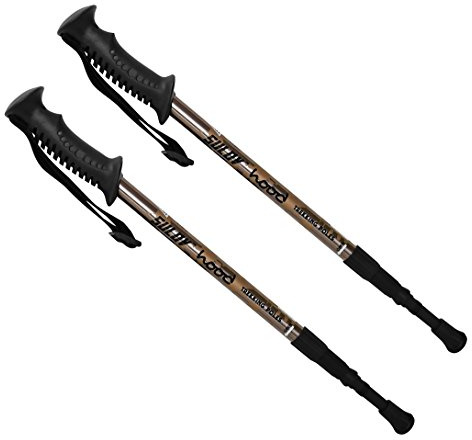 SULOV Children's Trekking Poles Hood Hiking Poles, Orange, 48-90 cm