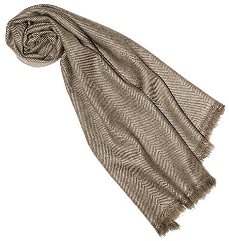 Lorenzo Cana Damen Schal 100% Kaschmir flauschig leicht Kaschmirschal Kaschmirtuch Winterschal Naturfaser naturbelassen gemustert Damenschal 7822988