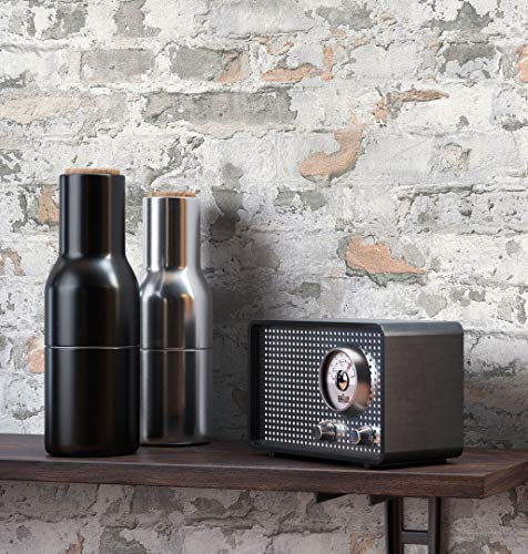 NEWROOM Steintapete Tapete grau Mauer Stein Rustikal Vliestapete schwarz Vlies moderne Design 3D Optik Steintapete Ziegelstein Backstein Mauerwerk Klinker Loft inkl. Tapezier Ratgeber