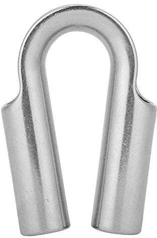 Alomejor Dedal de Cuerda Dedal de Tubo de Acero Inoxidable para 6 mm 7 mm 8 mm 10 mm 12 mm 15 mm 18 mm 20 mm 22 mm 24 mm Cuerda(10mm-1 PC)