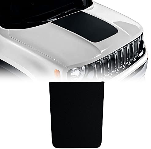 4R Quattroerre.it Aufkleber für Jeep Renegade Motorhaube, mit Rakel, Mattschwarz