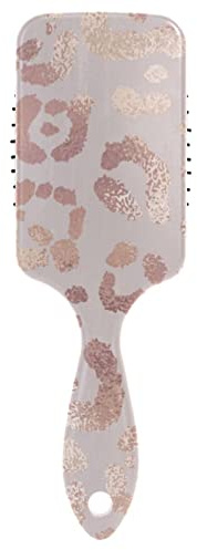 Damenhaarbürste, rosa Leopardenmuster, Mädchen, Paddel-Haarbürste, Luftkissen-Kamm für dickes, lockiges, dünnes, langes, kurzes, nasses, trockenes Haar