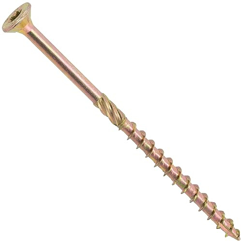 AERZETIX - C69151 - Satz von 25 Holzschrauben Ø6x110 mm mit senkkopf - sternform Т30 - aus verzinktem stahl - schreinerei sperrholz spanplatte melamin terrasse paneele sparren bastaings
