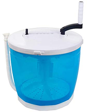 Tragbare manuelle, Nicht elektrische Waschmaschine und Wäscheschleuder, Kurbelgriff-Waschmaschine/Trockner für Camping, Wohnmobile und Wohnungen. Effiziente Wäschelösung