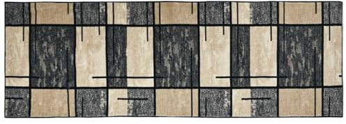 LYYK Teppich Läufer, Waschbar Küchenteppich, 7.5mm Küchenläufer Hochwertige Teppichläufer Rutschhemmender Gelrücken Dauerhaft für Küche, Flur & Wohnraum 40x100cm