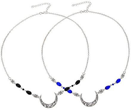 MERRYHAPY 2stücke Mond Stil Stirndekor Kette Aus Hochwertigem Material Mit Mond Und Wassertropfenform Mustern Für Damen Und Frauen Zu Hochzeit Geburtstag Valentinstag Jubiläum Anlässen