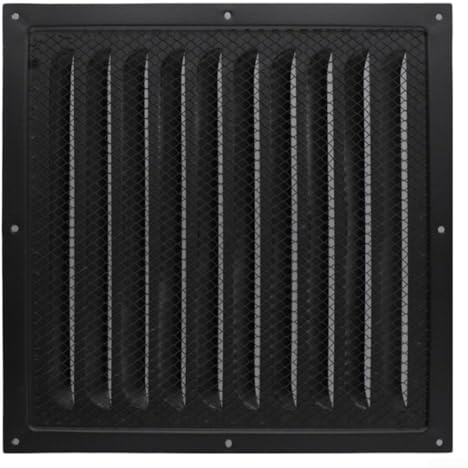 Rejilla de ventilación de rejilla de ventilación de metal cuadrado rejilla rejilla cubierta de salida de aire para hogares y oficinas flujo de aire mejorado, 30 x 30 cm