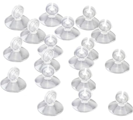 Aquarium Suction Cup Clips, Aquarium Fish Tank Tubing Air Line Pipe Pump Tube Sucker, Clear Air Hose Holder Clamp Standard Aquarium Accessories Suckers for Fish Tank Fit for 4-6 mm (50pcs)