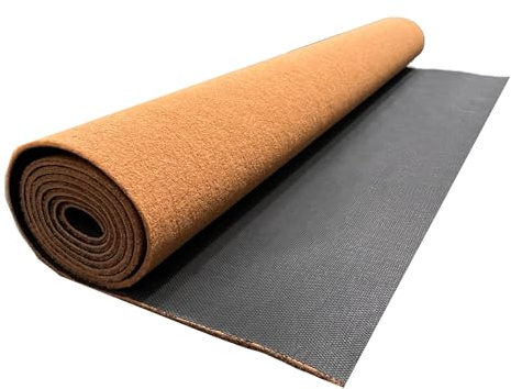 Nicoman Coir Doormat with Non-Slip Backing - 8mm Thick - Cut To Size - Indoor Outdoor Hallway Entrance Mat (Brown, 0.5m x 1.5m)