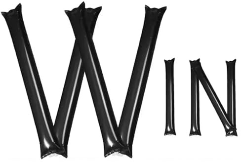 Ktann Thunder Sticks 20pcs Inflatable Noise Sticks - Team Bam Thunder for Sports Cheerleading(Blank)