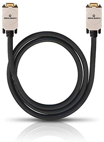 Oehlbach VGA-Videokabel - exzellentes VGA-Kabel Monitorkabel - VGA Stecker auf Stecker - SPOFC, 15-polig, 3-Fach Schirmung - 20m schwarz