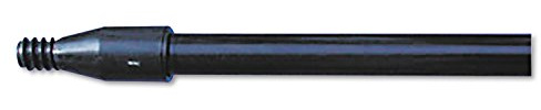 Boardwalk BWK636 Fiberglass Broom Handle, Nylon Plastic Threaded End, 1 Dia. x 60 Long, Black