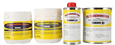 Tankversiegelung für Tanks bis 15 Liter, SET 4-teilig f. Tanksanierung.