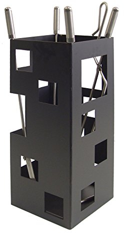 Imex la Volpe 10029-Set per caminetto, quadrato (utili in acciaio inox, 50 x 20 x 20 cm