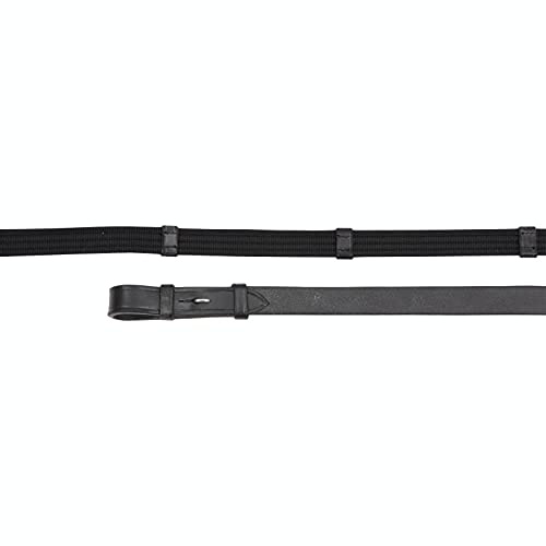 Shires Aviemore Continental Rubber Grip Zügel 54 Black