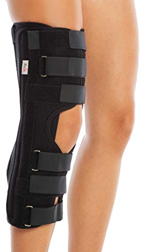 Rodillera inmovilizadora de rodilla. Férula para antes y después de la cirugía. Inmovilizador post-operatorio. Tres tamaños