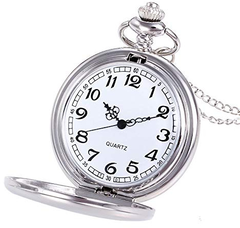 Jacklin F Personalisierte gravierte Taschenuhr Vatertagsgeschenk, benutzerdefinierte Foto Taschenuhr Quarzuhr mit Worten und Foto eingraviert