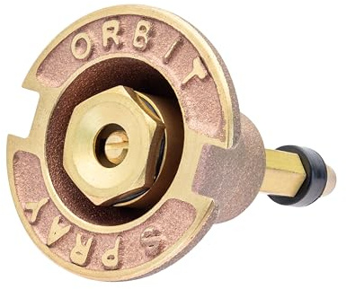 3-Pack Orbit 54070 Brass Pop-Up Flush Head Sprinkler with Full Pattern Spray Nozzle