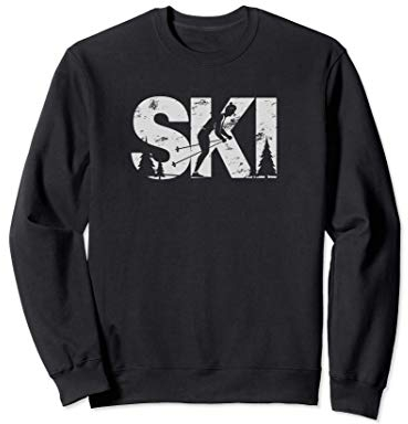 Skilanglauf Langläufer Skifahren Skisport für Damen Herren Sweatshirt