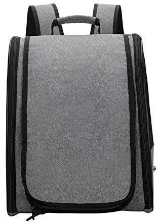 Mochila para Pájaros, Loro De Excursión, Jaula para Pájaros, Caja De Transporte Portátil, Adecuada para La Mayoría De Viajes Y Excursiones con Pájaros-Gris