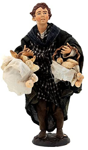 Holyart Statuina Bambino con Pane 35 cm presepe Napoletano