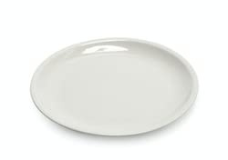 Saturnia, set 6 piatti piani coupe Roma in porcellana cm 27 2168200-03001000 bianco