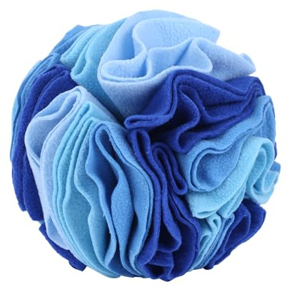 DONGKER Schnüffelball Hunde, Interaktives Schnüffelspielzeug, φ 15cm/20cm, Waschbar Hundespielzeug Intelligenzspielzeug für Kleine Mittelgroße Hunde Haustier (Ocean Blue, 7.9)
