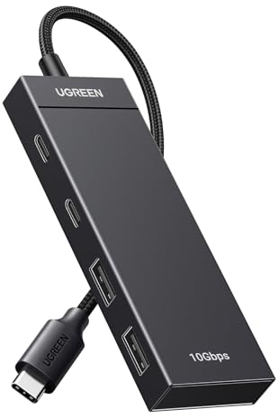 UGREEN USB C Hub 10 Gbps, Adapter mit 2*USB C 3.2 und 2*USB 3.2 Ports, Hochgeschwindigkeits USB C Multiport Splitter für iPhone 16 Serie, Galaxy S24, MacBook Pro, iMac, iPad Pro, Chromebook und mehr