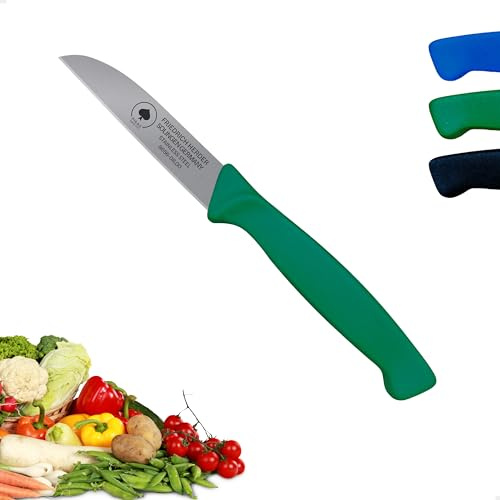 Solinger Kunststoff Zöppken -scharfes Gemüsemesser und Küchenmesser, Kleines Obst- und Schneidemesser sowie Schälmesser, Jausenmesser, Mini Neck Knife