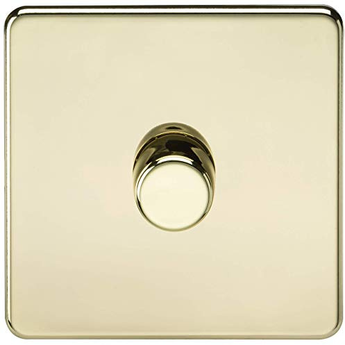 1G 2-way 10-200W (5-150W LED) Intelligent dimmer - Polished Brass