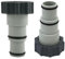 Poolschlauch Adapter Anschluss Schlauch Adapter für Pool Wärmepumpe,Anschluss für Poolschlauch 32mm and 38mm Verbinder, Ersatz zubehör 2 Stück